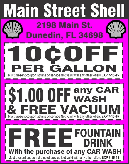 Coupon for Main Street Shell